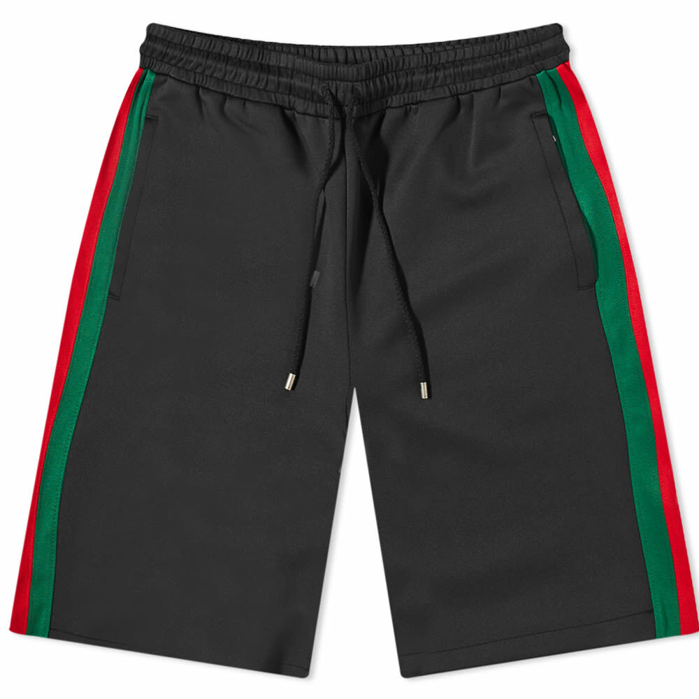 Gucci Men's GRG Taped Basket Short in Black Gucci