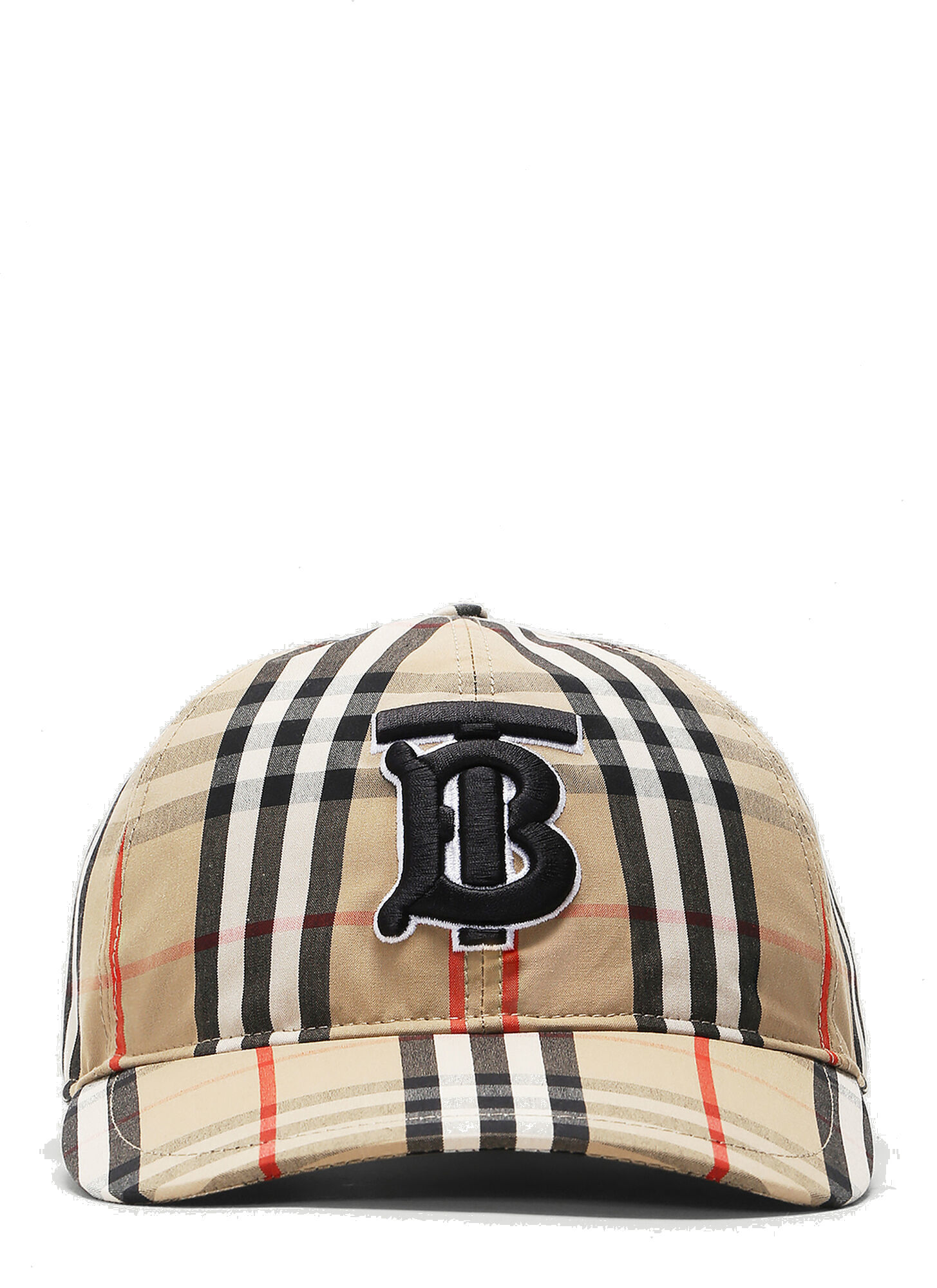 TB Vintage-Check Baseball Cap In Beige Burberry