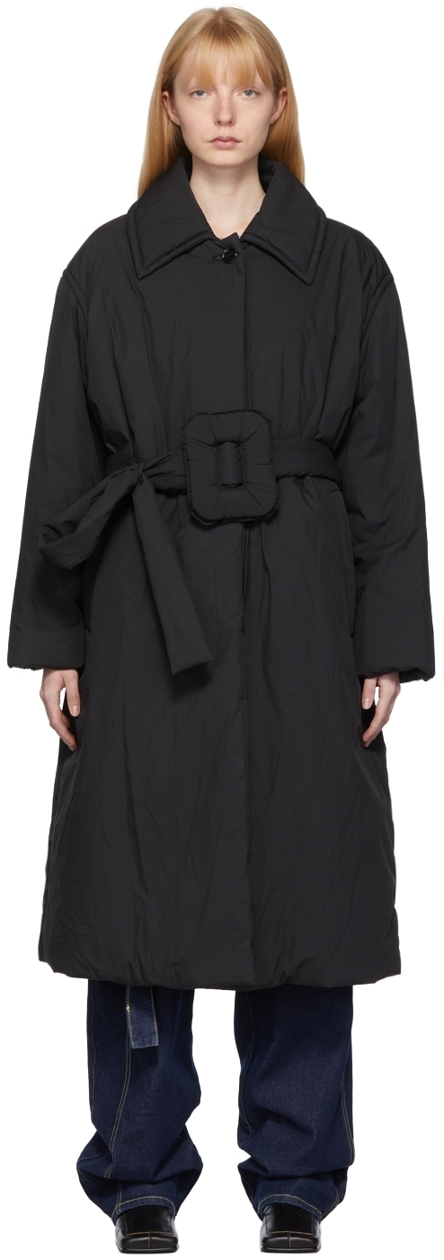 acne studios belted padded coat