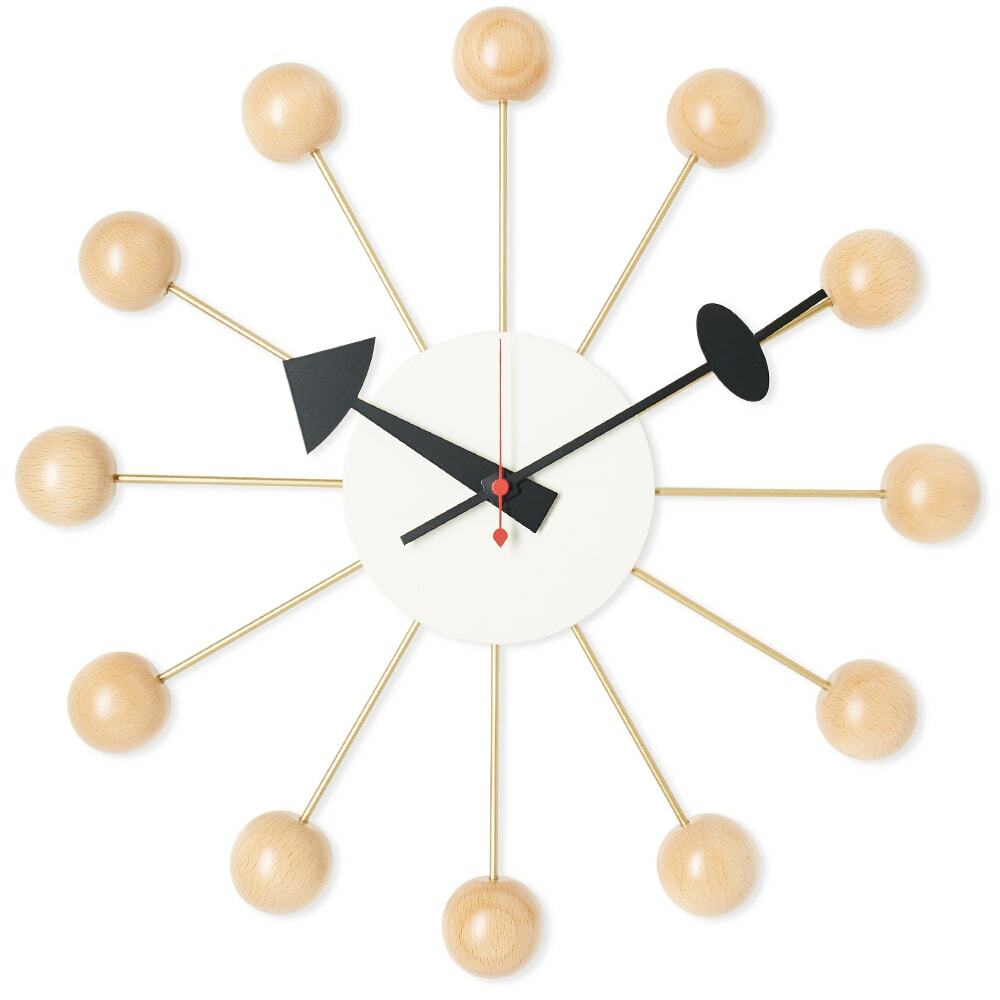 Vitra Nelson Ball Wall Clock in Beech Vitra