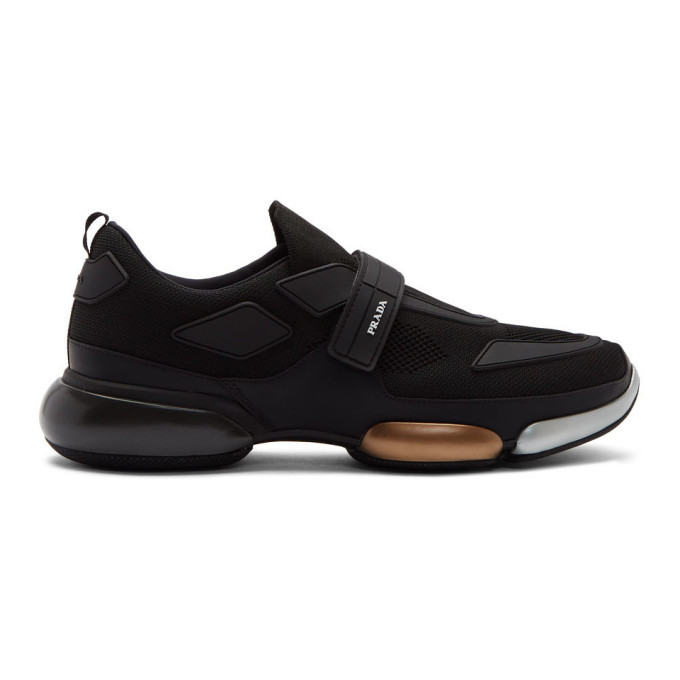 Prada Black Metallic Cloudburst Sneakers Prada