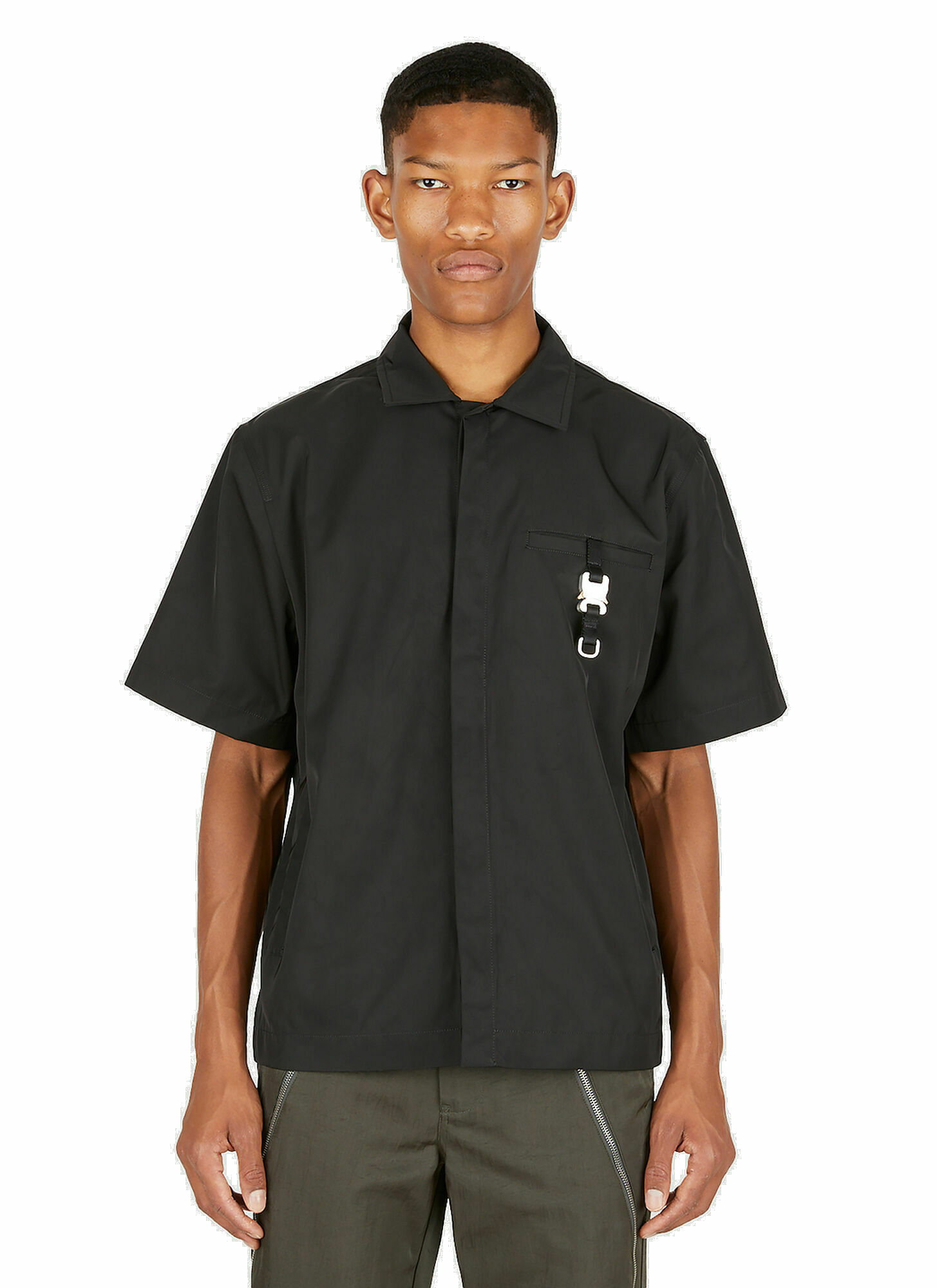 Photo: Rollercoaster Buckle Shirt in Black