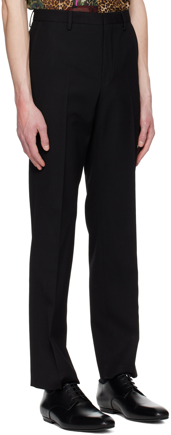 Dries Van Noten Black Creased Trousers Dries Van Noten