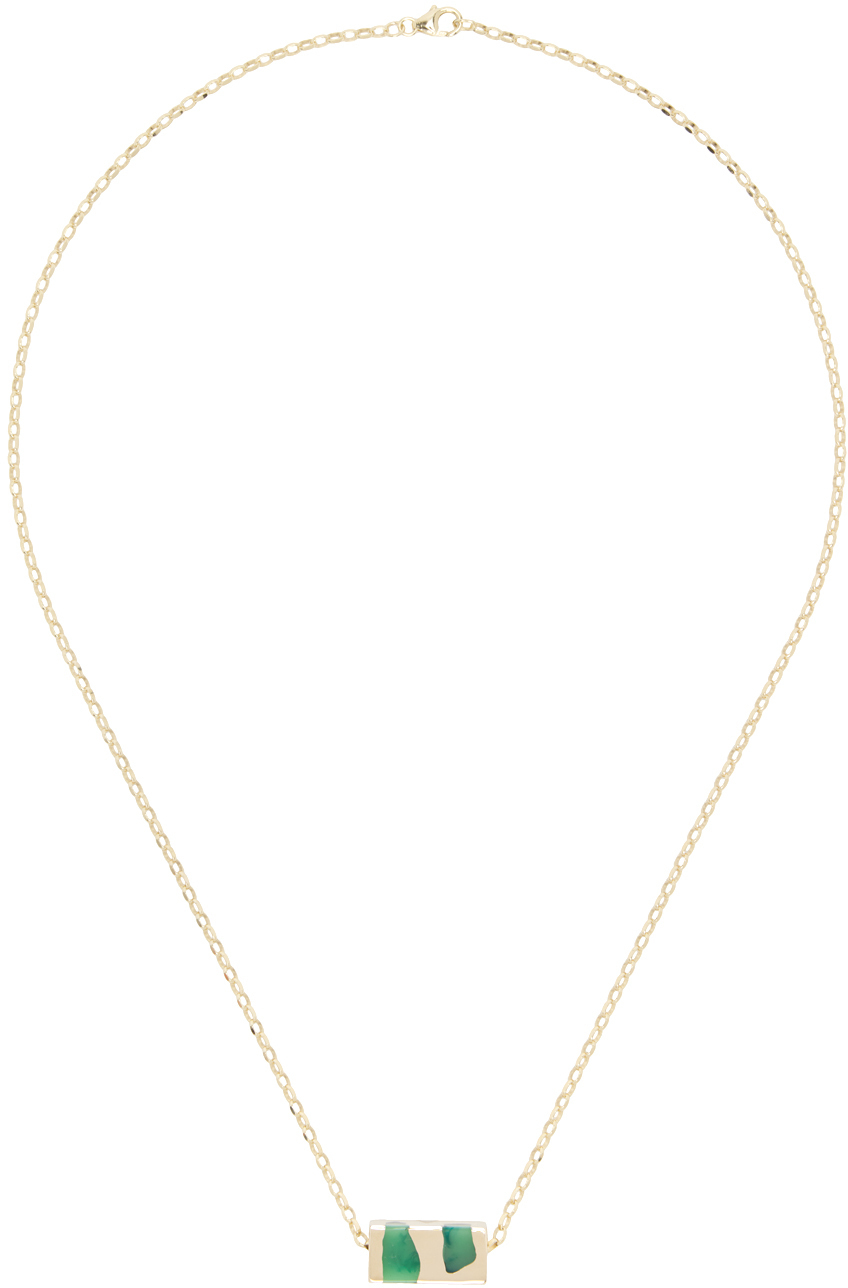 Ellie Mercer Gold Large Bead & Chain Necklace