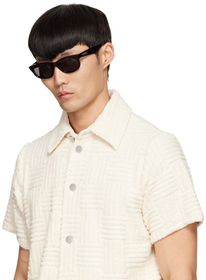 Bottega Black Oval Sunglasses Bottega