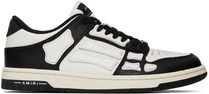 AMIRI Black & White Skel Low Sneakers Amiri