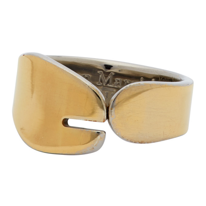 Maison Margiela Gold Tabi Ring Maison Margiela