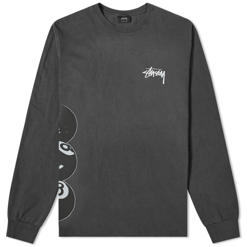 Stussy Long Sleeve 8 Ball Stack Tee Stussy
