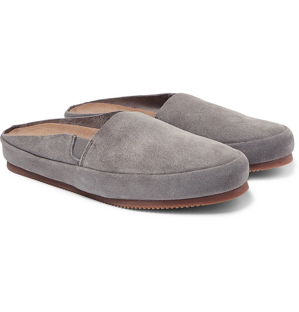Mulo - Suede Backless Loafers - Light 