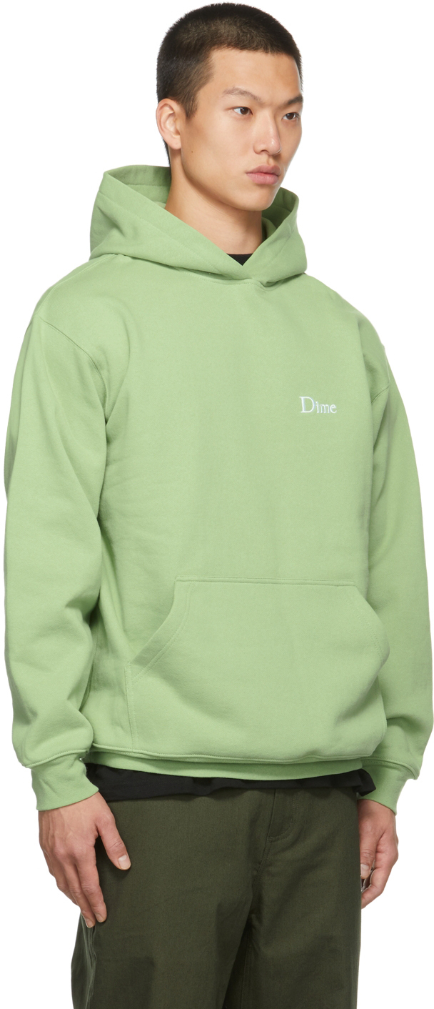 XL DIME CLASSIC SMALL LOGO HOODIE パーカー 緑 - トップス