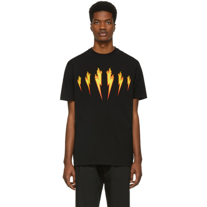 Neil barrett fire bolt t shirt Clearance