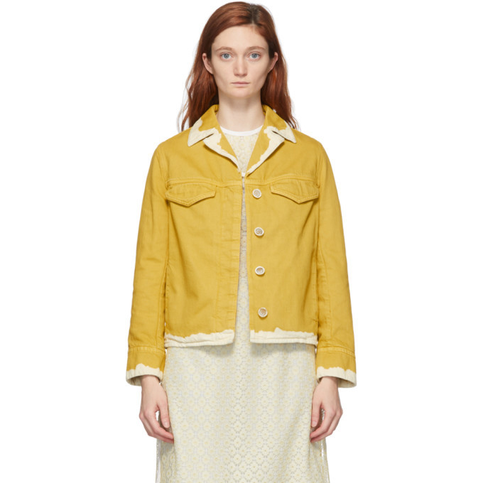 Marni Yellow Denim Bicolor Jacket Marni