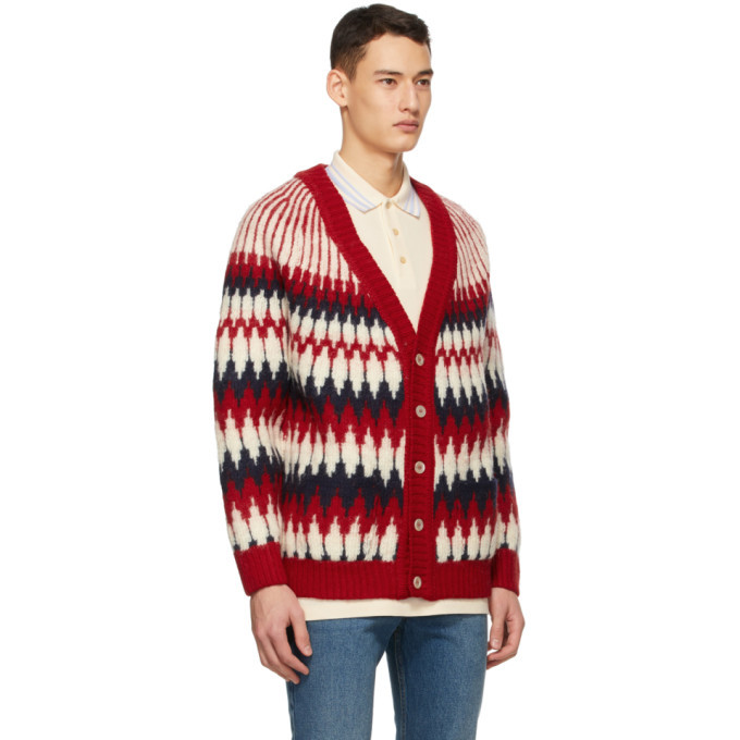 gucci red cardigan