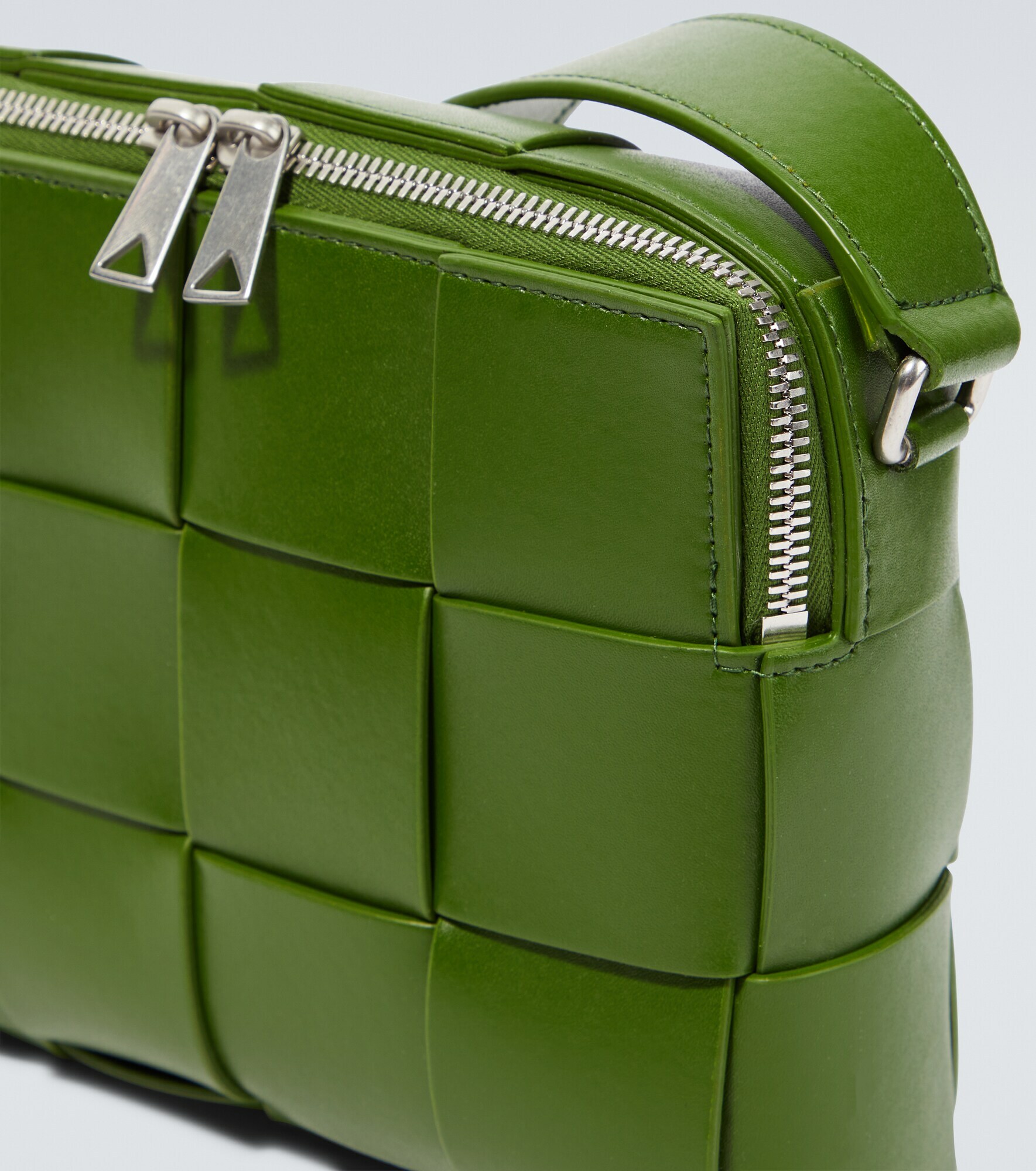 Bottega Cassette Small leather crossbody bag Bottega