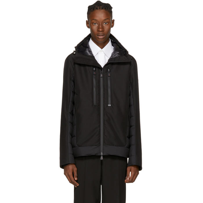 Moncler Grenoble Black Down Bessans Jacket Moncler Grenoble