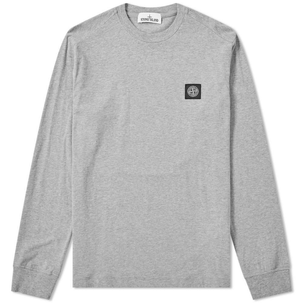 Stone Island Long Sleeve Patch Logo Tee Stone Island