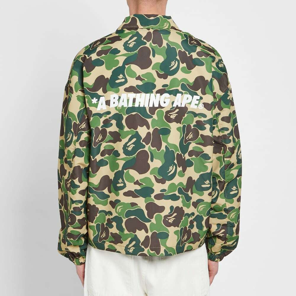 A Bathing Ape Men's ABC Camo Relaxed Coach Jacket in Green A Bathing Ape