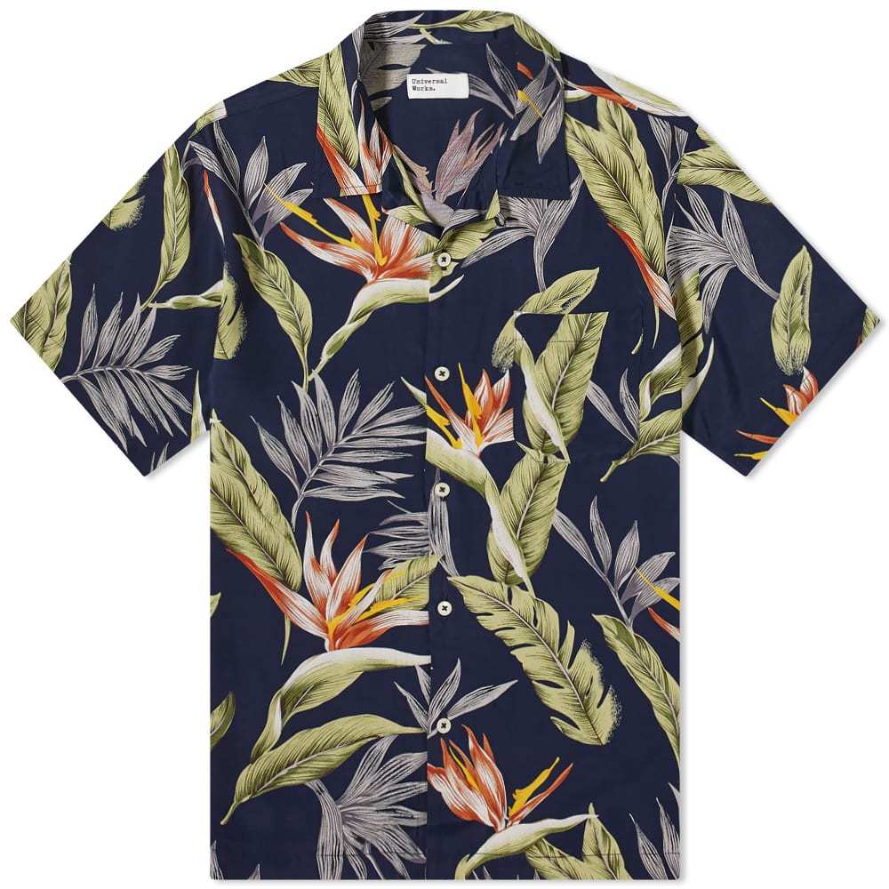 Universal Works Floral Print Road Shirt Universal Works