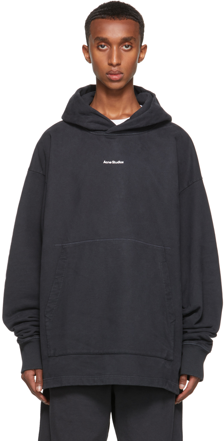 Acne Studios Black Logo Hoodie Acne Studios