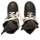 Rick Owens Men's BabyGeo Grade School Sneakers in Black/Milk