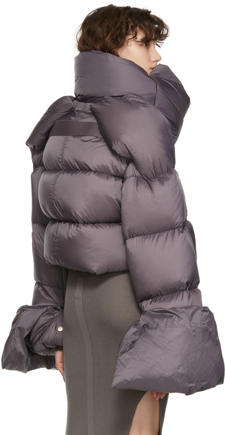Rick Owens Purple Babel Duvet Jacket 