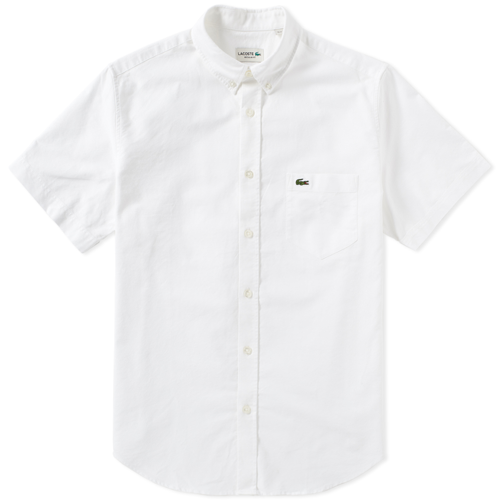 Lacoste Short Sleeve Button Down Oxford 