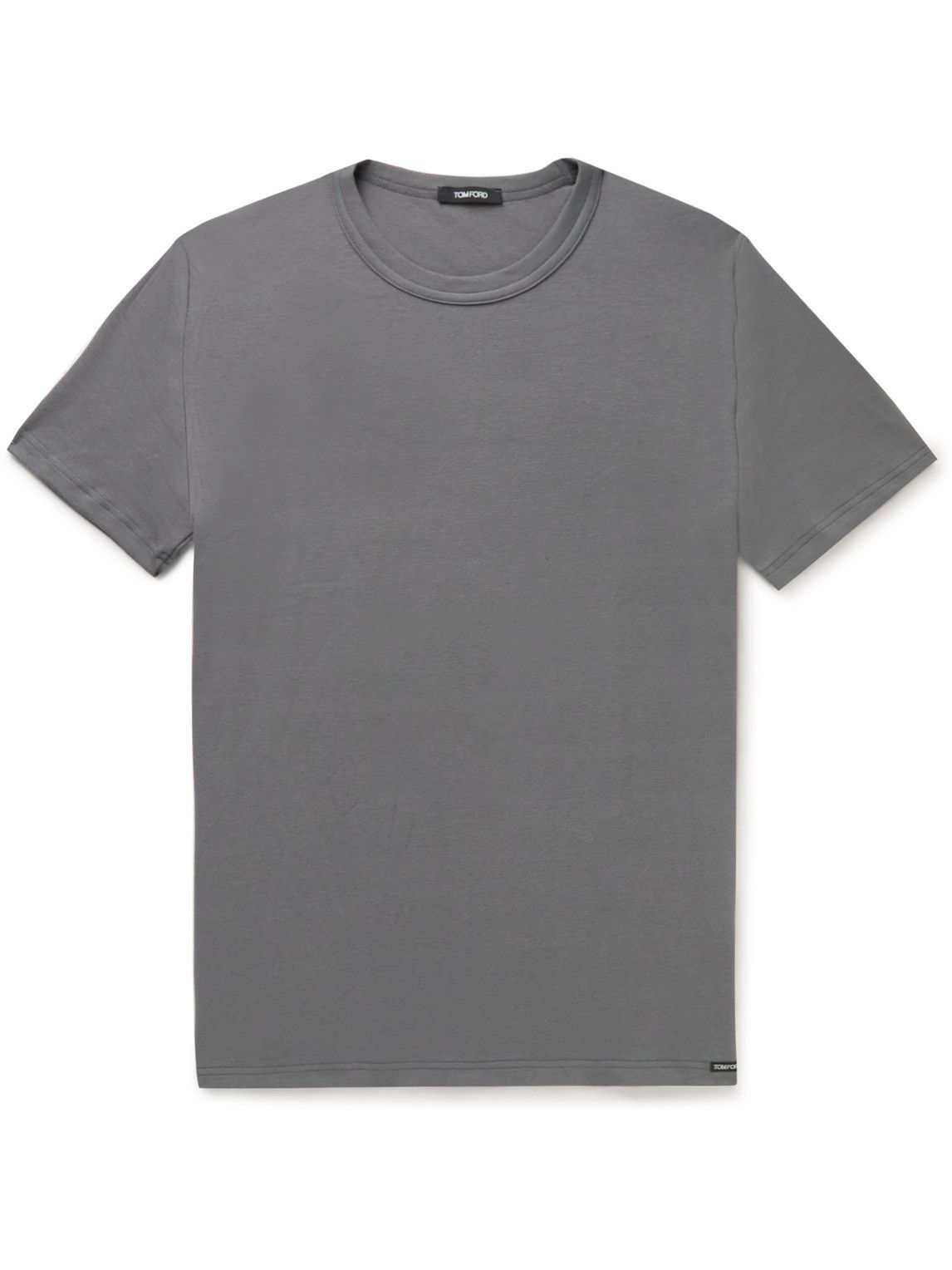 TOM FORD - Slim-Fit Stretch-Cotton Jersey T-Shirt - Gray TOM FORD