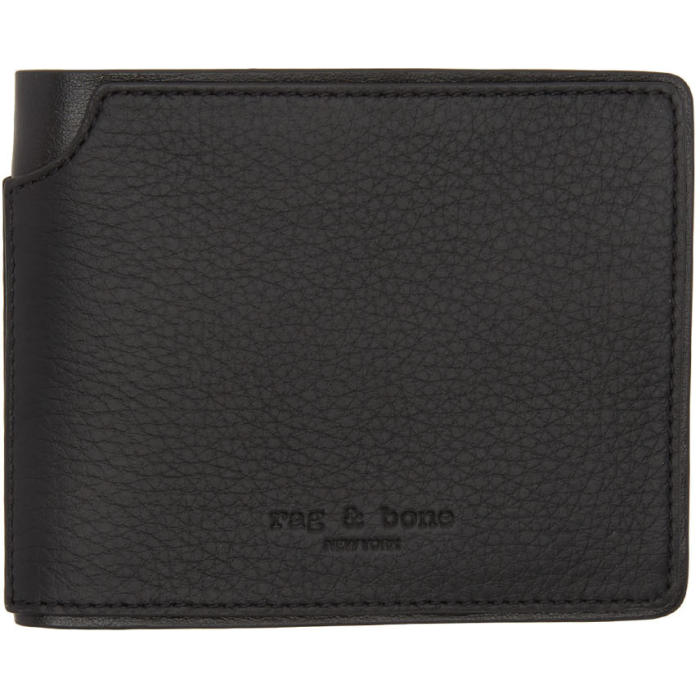 Rag And Bone Black Bifold Wallet Rag And Bone