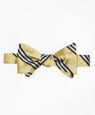 Brooks Brothers Men's Rep Bow Tie | Gold