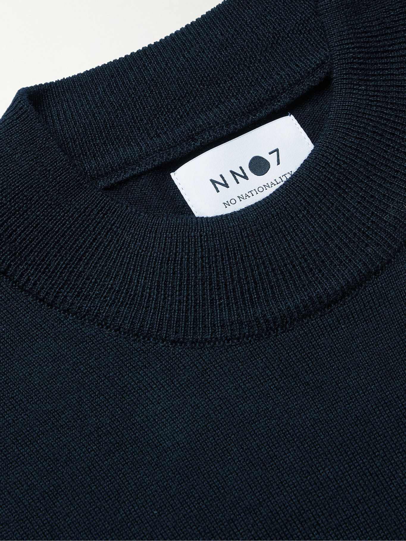 NN07 - Martin Wool Mock-Neck Sweater - Blue NN07