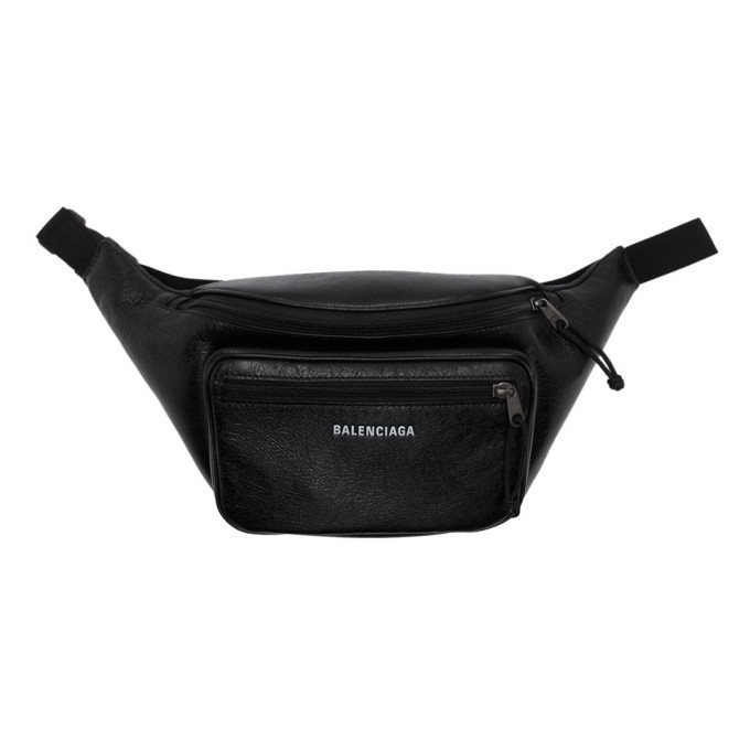 balenciaga fanny pack leather