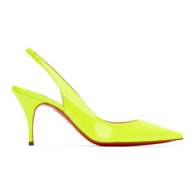 yellow louboutin heels