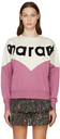 Isabel Marant Etoile Beige & Pink Houston Sweatshirt