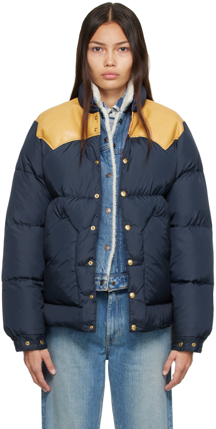 Rocky Mountain Featherbed SSENSE Exclusive Navy Paneled Down Jacket