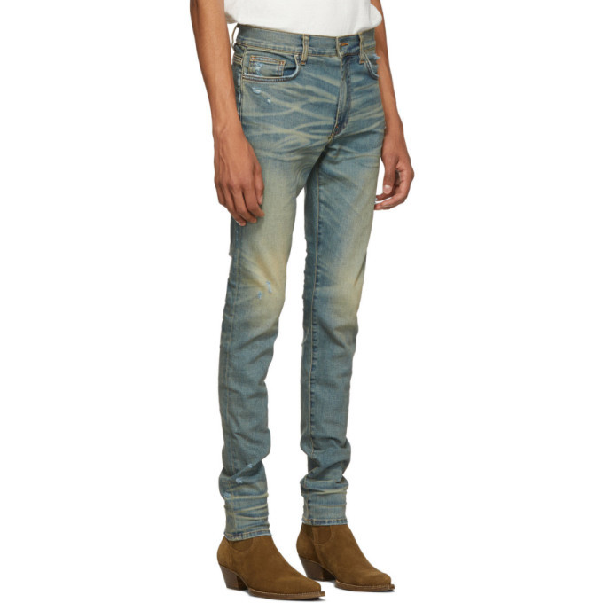 Amiri Indigo Stack Jeans Amiri
