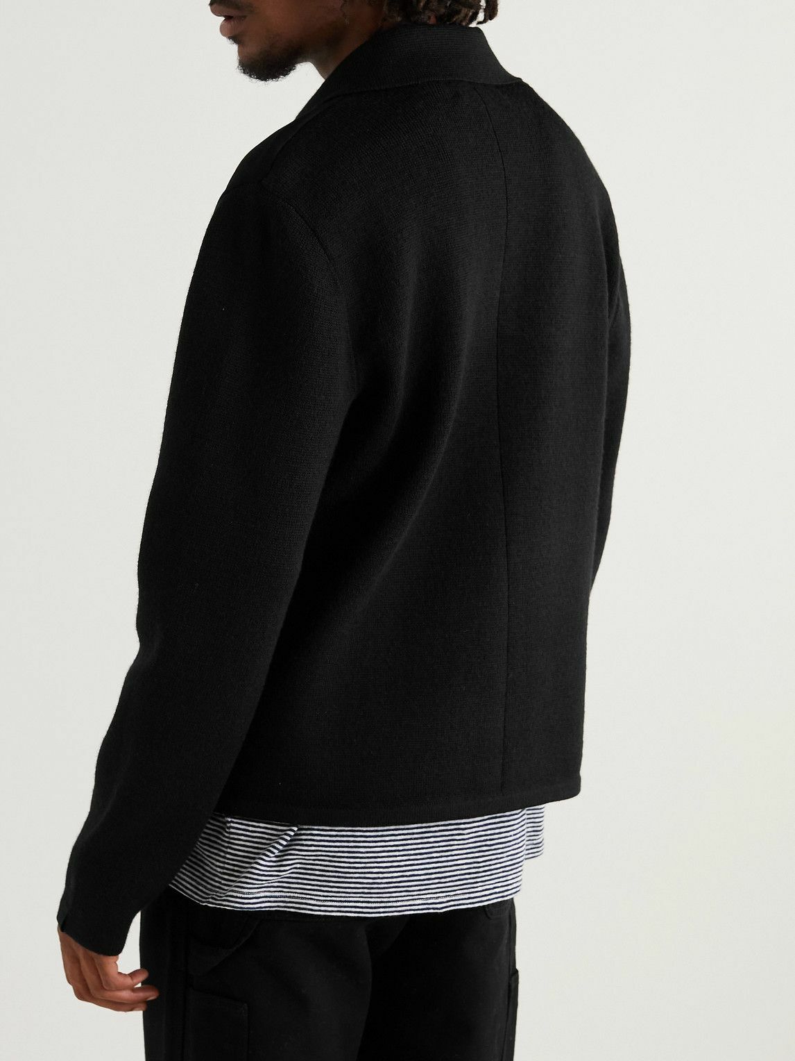 Rag & Bone - Melrose Suede and Stretch Wool-Blend Jacket - Black Rag ...