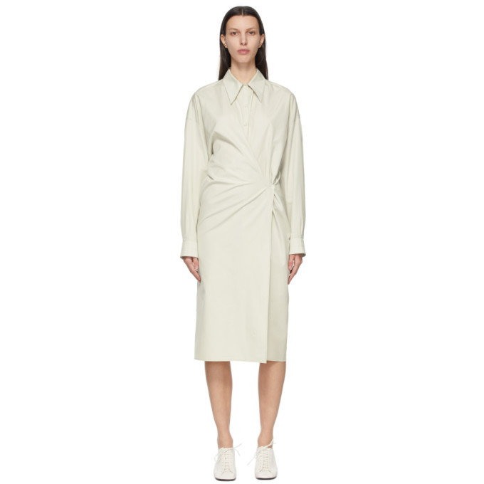 Lemaire Green Twisted Dress Lemaire