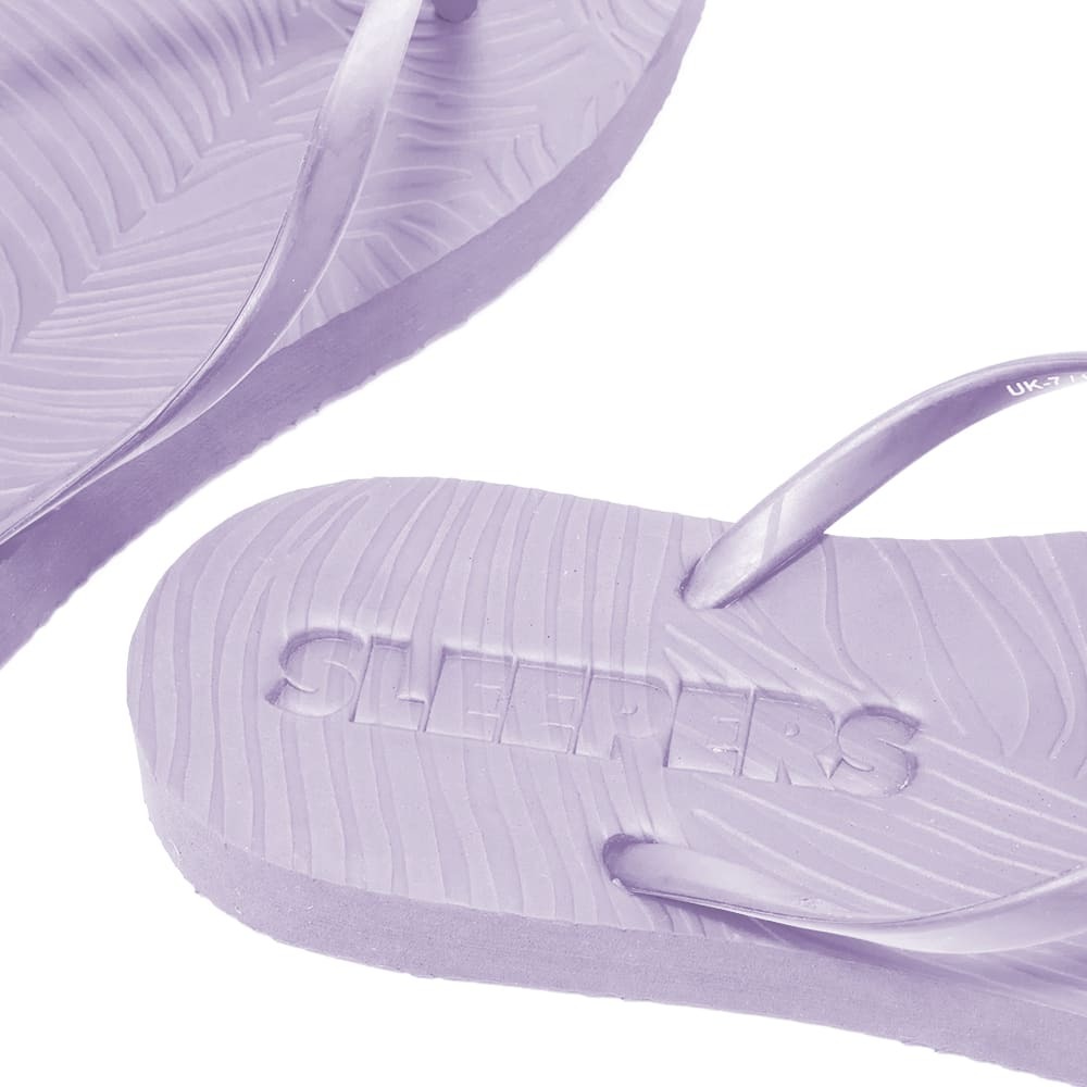 SLEEPERS Women Tapered Flip Flops - Envelope 1976 x Sleepers Cream with Transparent Strap