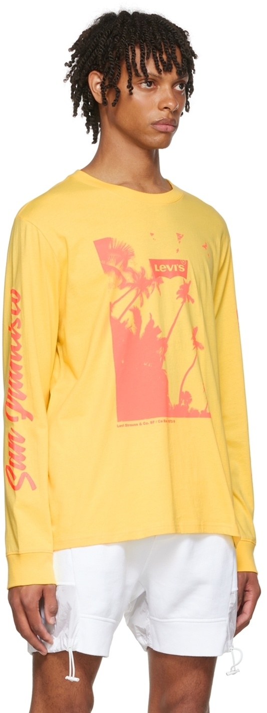 Levi's Yellow Cotton T-Shirt