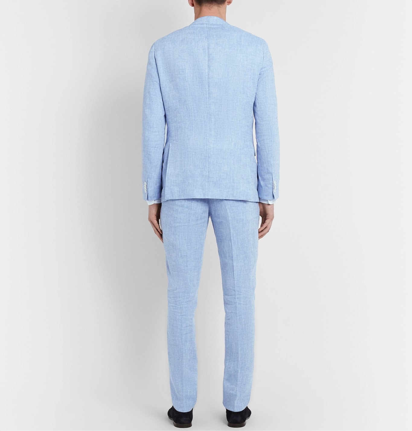 Hugo Boss - Helford Gander Slim-Fit Linen Suit - Blue Hugo Boss