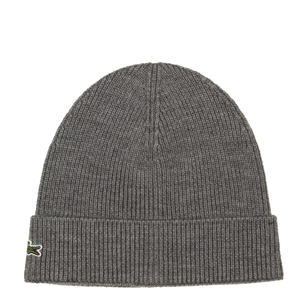 grey lacoste beanie