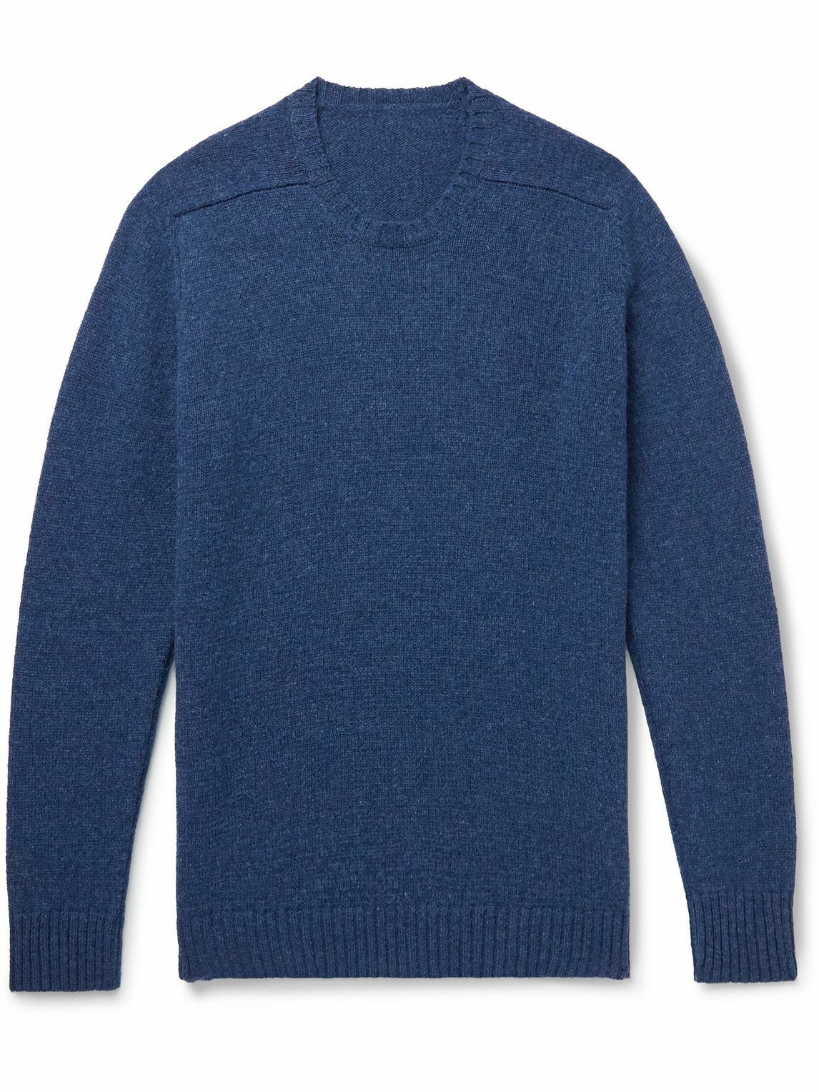 Anderson & Sheppard - Shetland Wool Sweater - Blue Anderson & Sheppard
