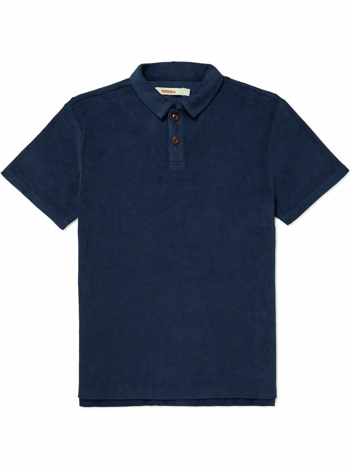 Birdwell - Cotton-Blend Terry Polo Shirt - Blue Birdwell