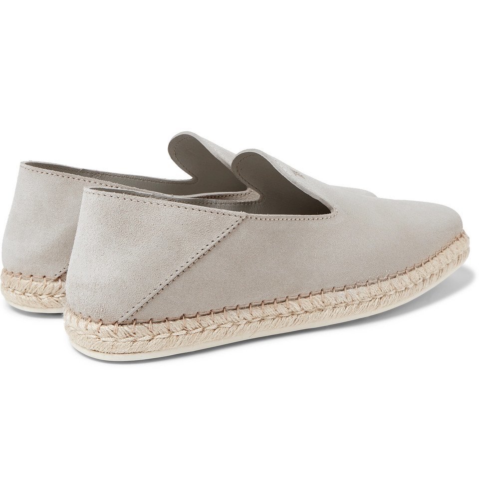 Tod's CollapsibleHeel Suede Espadrilles Light gray Tod's