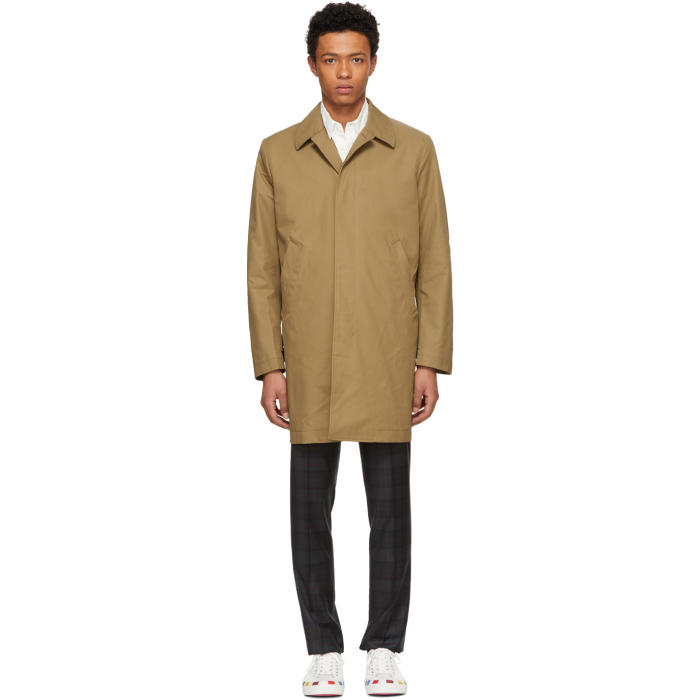 PS by Paul Smith Tan Mac Coat PS by Paul Smith