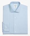 Brooks Brothers Men's Regent Regular-Fit Dress Shirt, Non-Iron Houndstooth | Light Blue