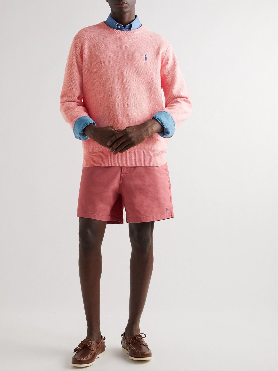 Polo Ralph Lauren - Honeycomb-Knit Pima Cotton Sweater - Pink