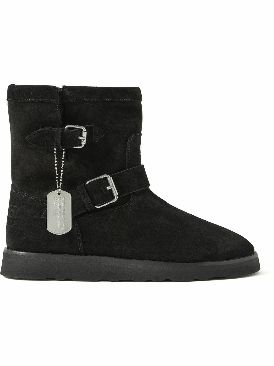 Photo: KENZO - Kenzocozy Shearling-Lined Suede Boots - Black
