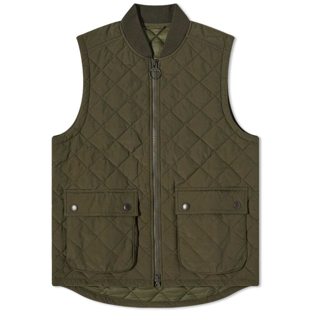 Photo: Barbour Quilted Rib Collar Vest - Made for Japan