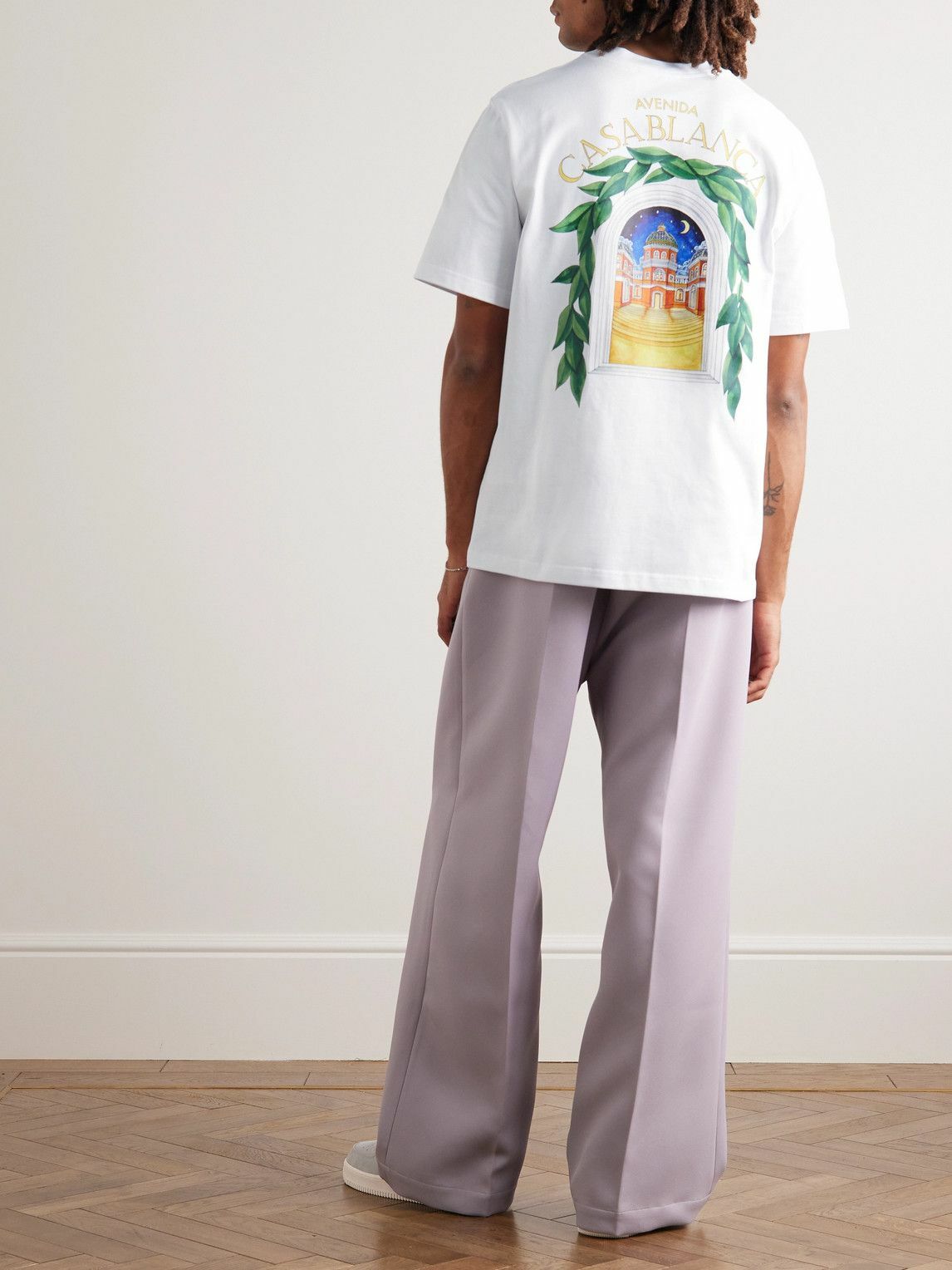 Casablanca White Cotton T-Shirt